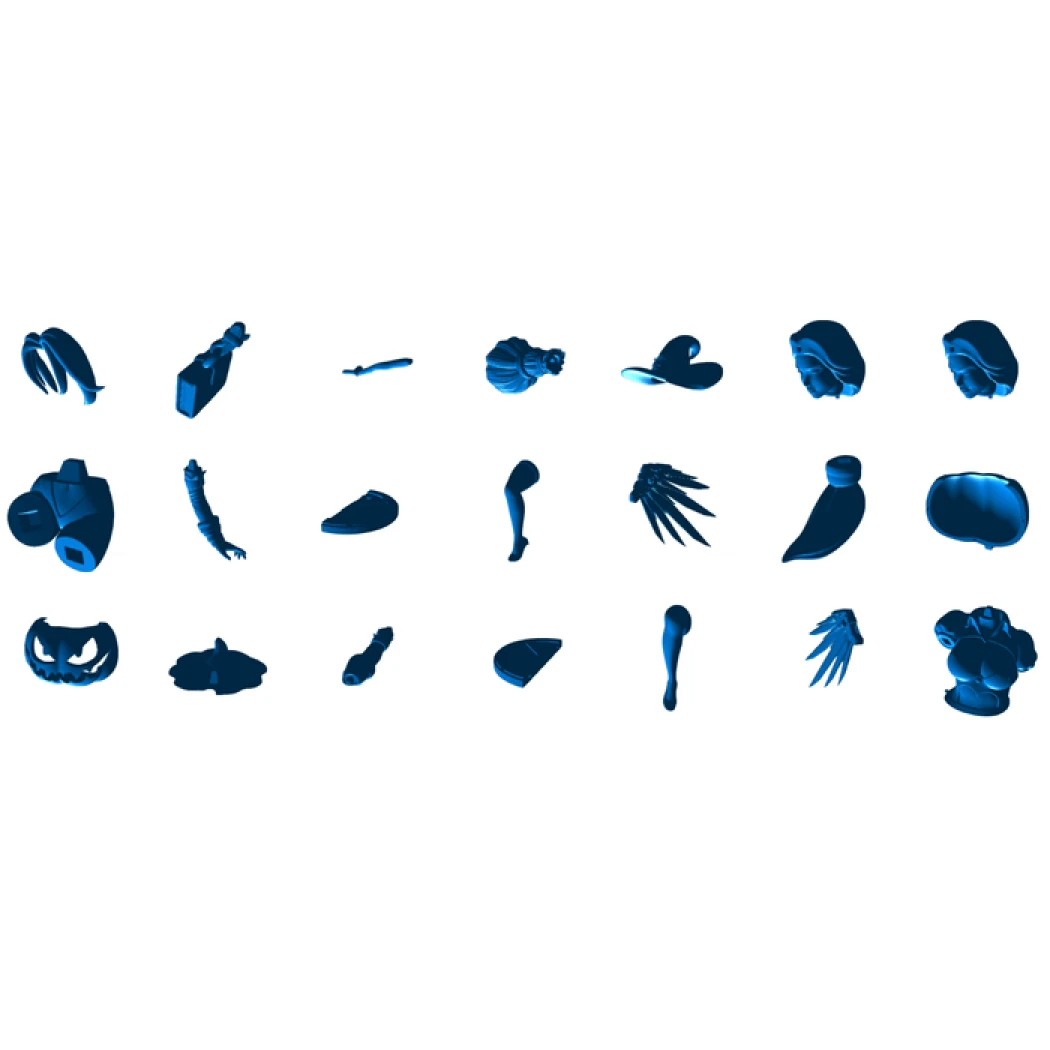 Digital STL Witch Mercy Beautiful Girl Woman