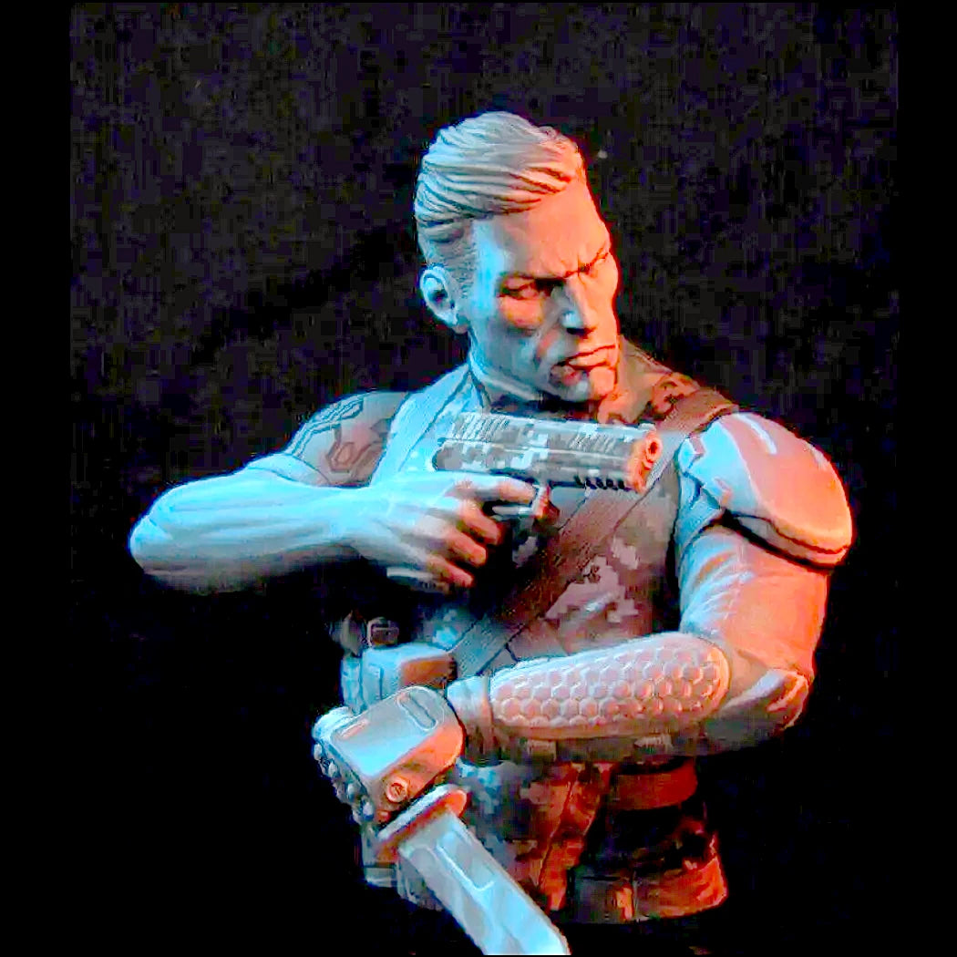 1/10 BUST Rersin Resin Model Kit Warrior Spy Universal Soldier Fantasy Unpainted - Model-Fan-Store
