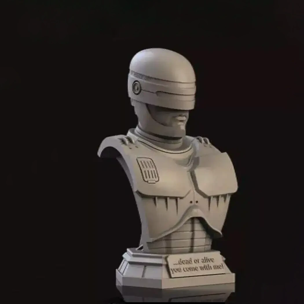 1/10 BUST Resin Castinge Resin Model Kit Robot Police Movie Unpainted - Model-Fan-Store