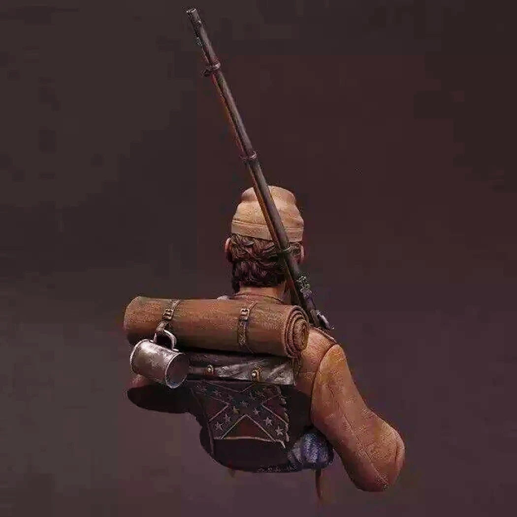 1/10 BUST Resin Model Kit Soldier Confederate US Civil War Unpainted - Model-Fan-Store