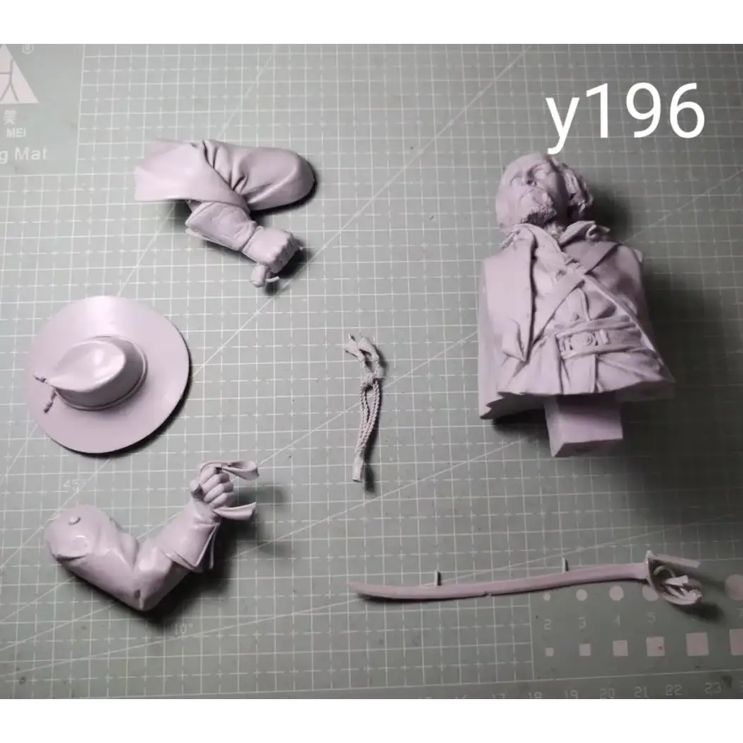 1/12 BUST Resin Model Kit American Civil War Cavalry Officer Confederate Unpainted