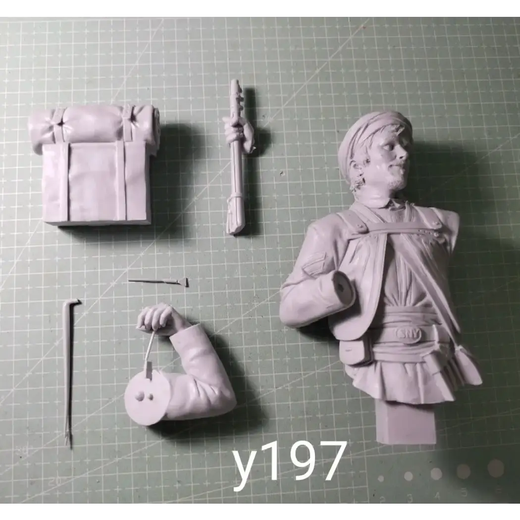 1/12 BUST Resin Model Kit American Civil War Corporal Confederate Unpainted