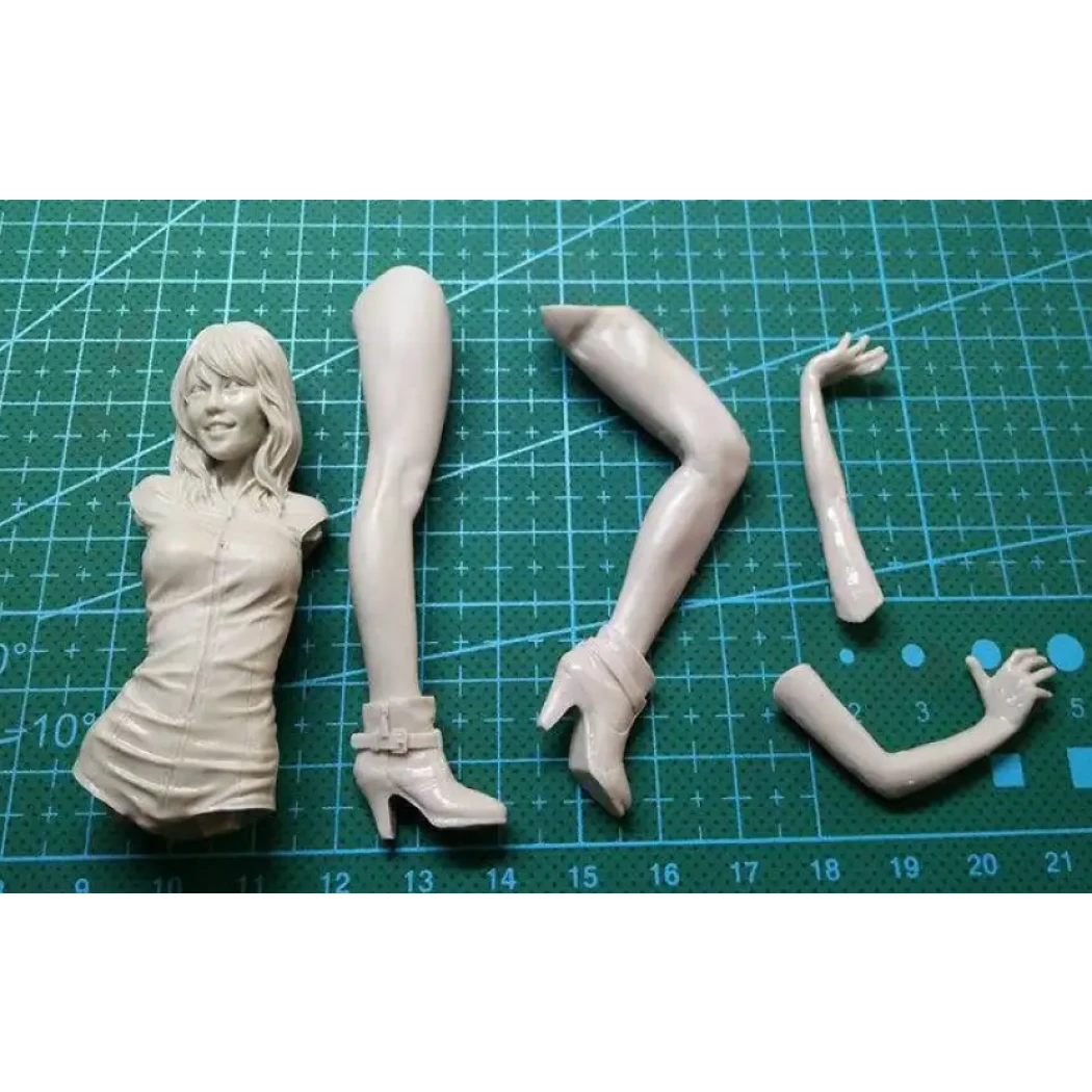 1/12 Resin Model Kit Racing Asian Beautiful Girl Adult Woman Unpainted - Model-Fan-Store