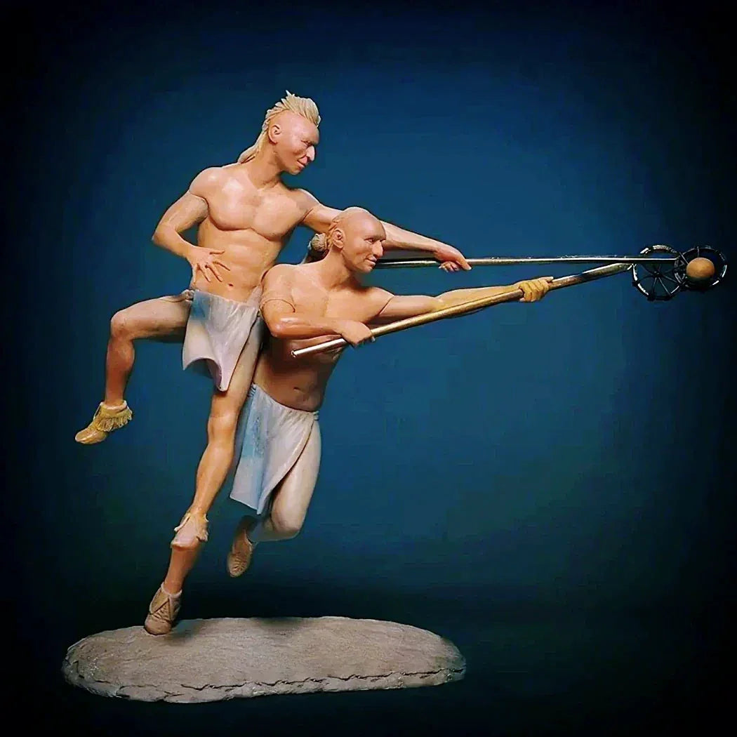 1/24 75mm Resin Model Kit North American Indians Play Game Unpainted