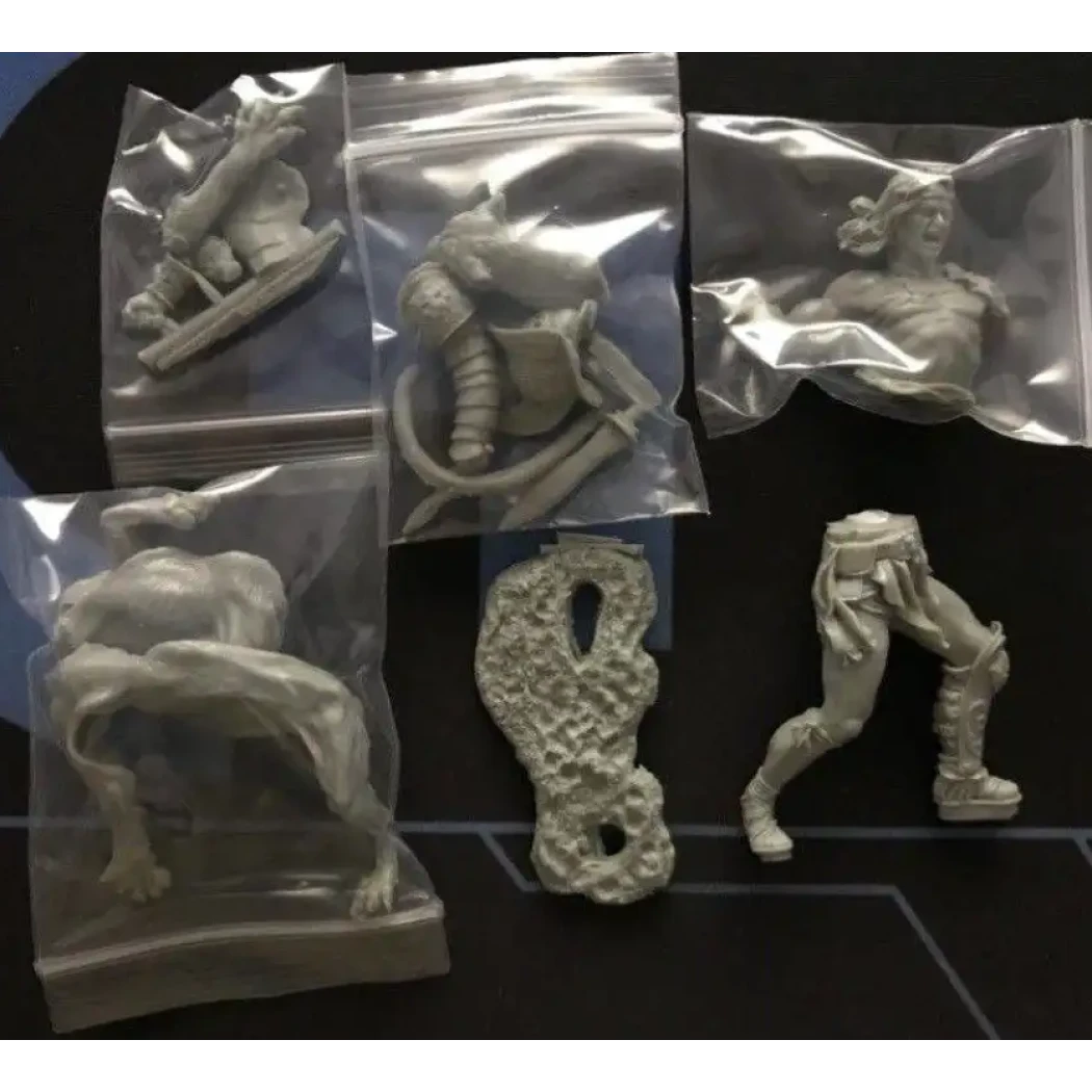 1/24 75mm Resin Model Kit Roman Gladiator Duel of the Beast Unpainted - Model-Fan-Store