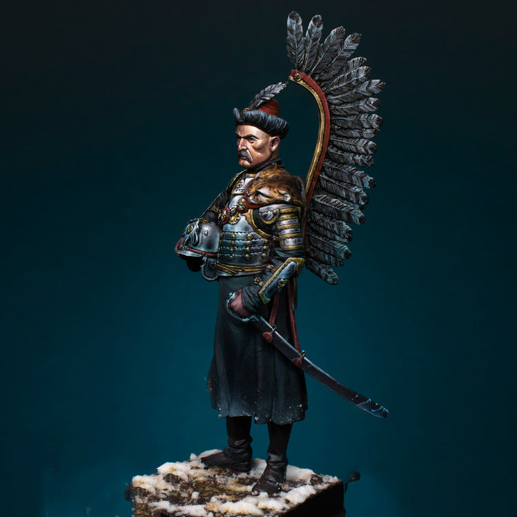 1/24 Resin Model Kit Napoleonic Wars Warrior Winged Hussar Unpainted