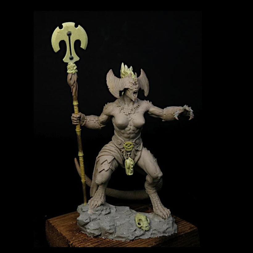 1/24 Resin Model Kit Nudes Girl Demon Guardian of Hell Unpainted