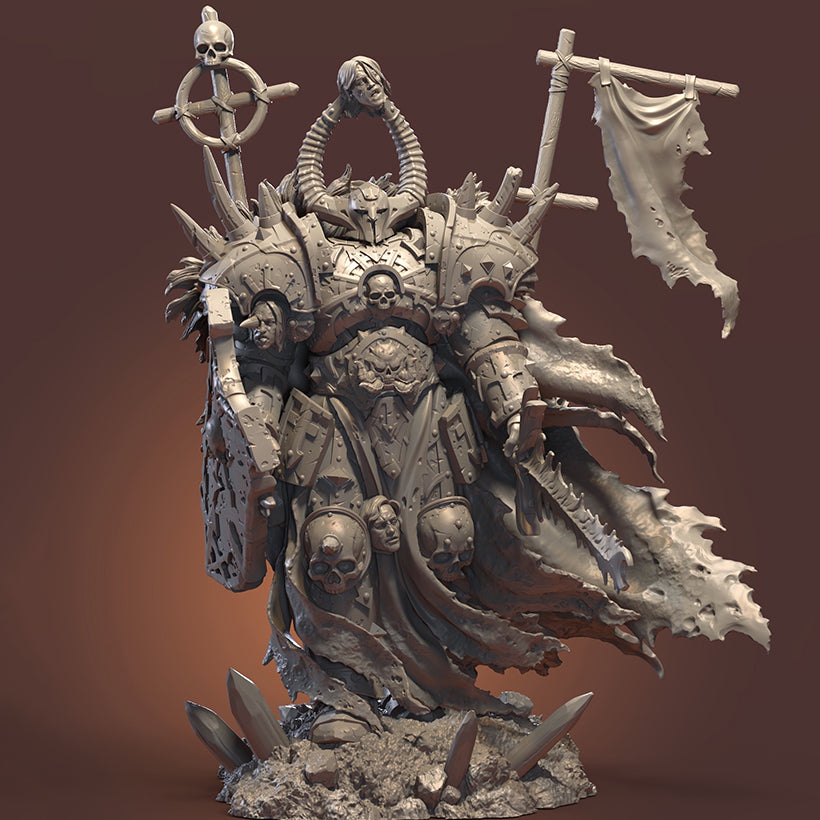 1/24 75mm Resin Model Kit Warrior Barbarian Demon Unpainted