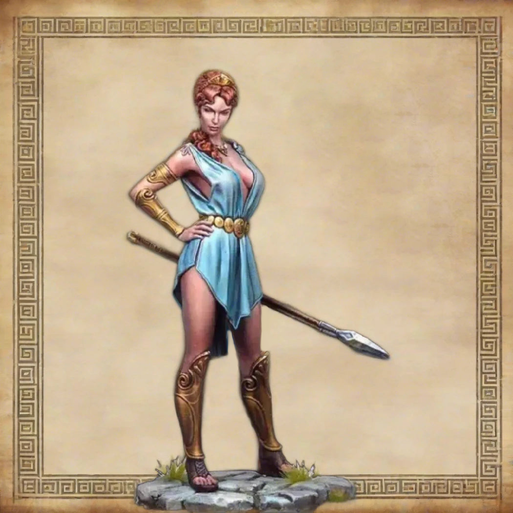 1/24 Resin Model Kit Beautiful Girl British Warrior Zora Unpainted - Model-Fan-Store