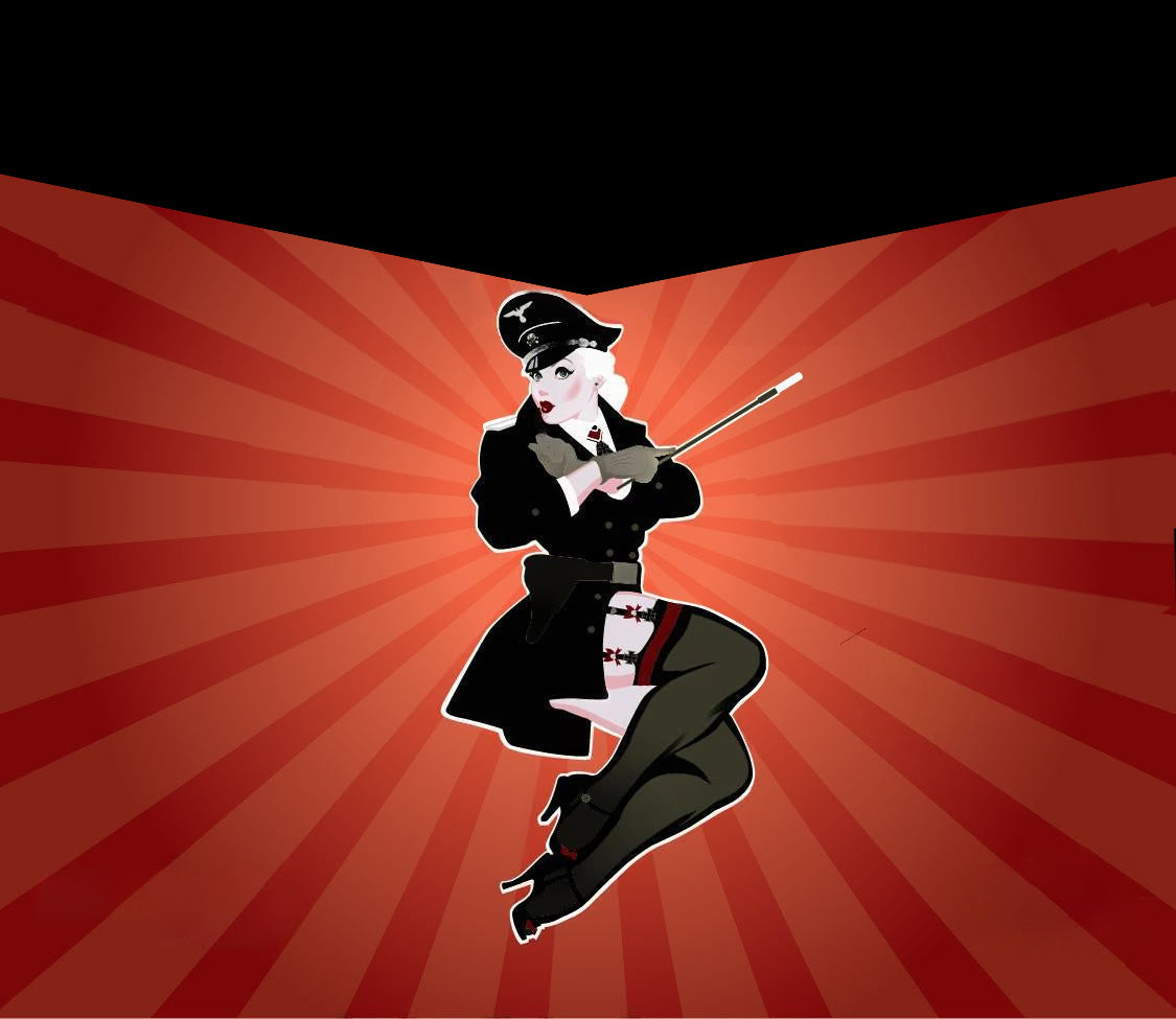 1/32 54mm Resin Model Kit Beautiful Girl German Officer Uniform Pin Up Unpainted