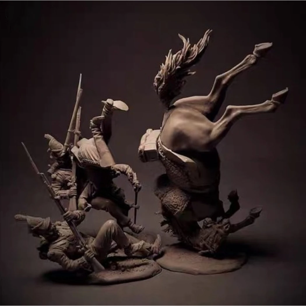 1/32 54mm Resin Model Kit Napoleonic Wars French Soldiers Unpainted