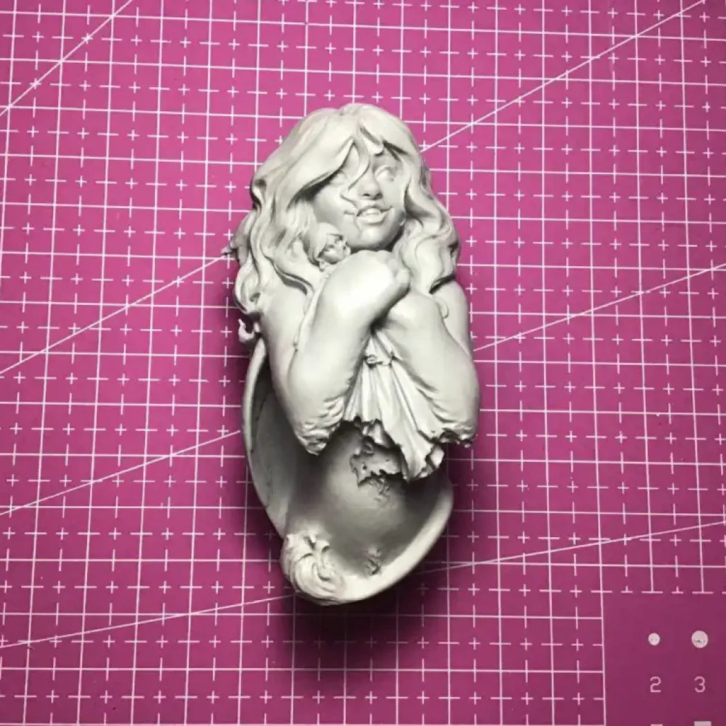 1/9 BUST 90mm Resin Model Kit Beautiful Girl Angel Unpainted - Model-Fan-Store