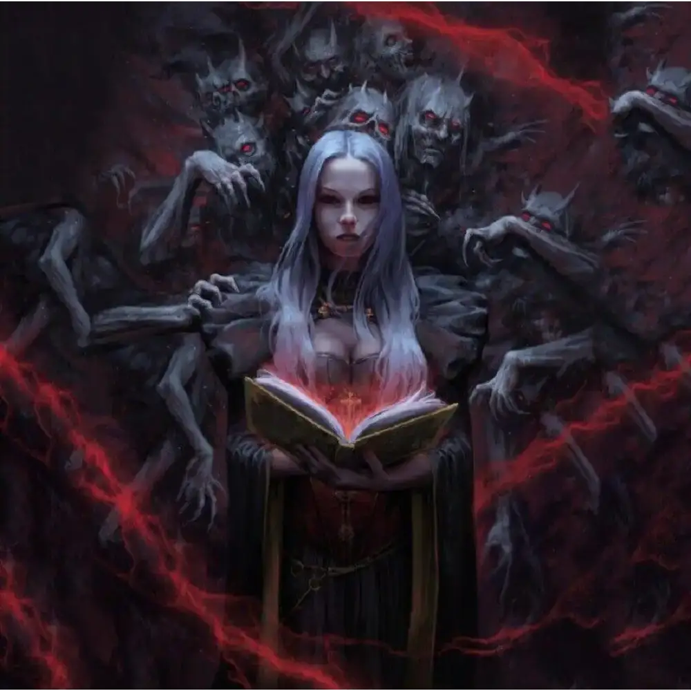 1/10 BUST Resin Model Kit Beautiful Girl Woman Witch Summon Demons Unpainted - Model-Fan-Store