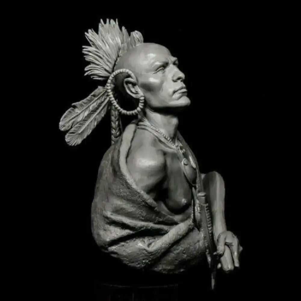 1/10 BUST Resin Model Kit Native American Indian Eastern Woodland Unpainted - Model-Fan-Store
