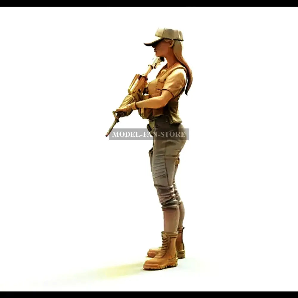 1/16 Resin Model Kit Modern Soldier Girl Idf Special Forces Unpainted Full Figure Scale