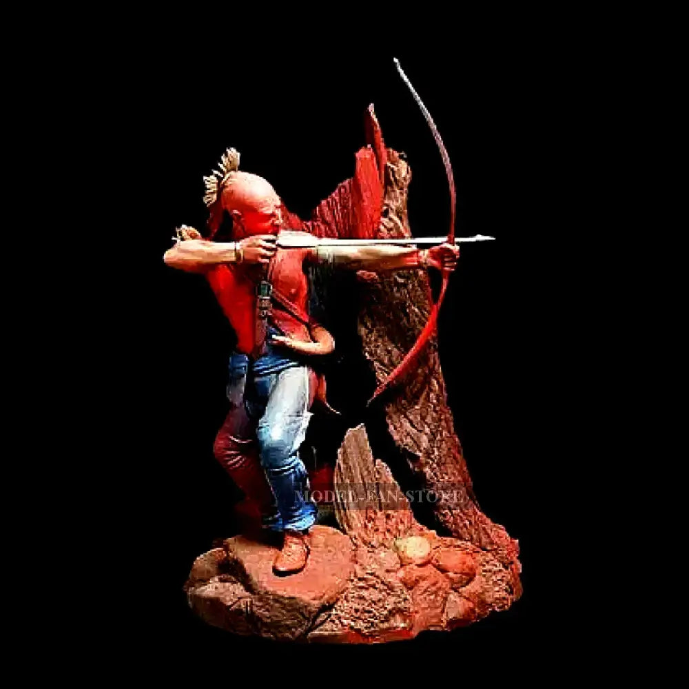 1/24 Resin Model Kit Warrior Native American Indian Unpainted Full Figure Scale