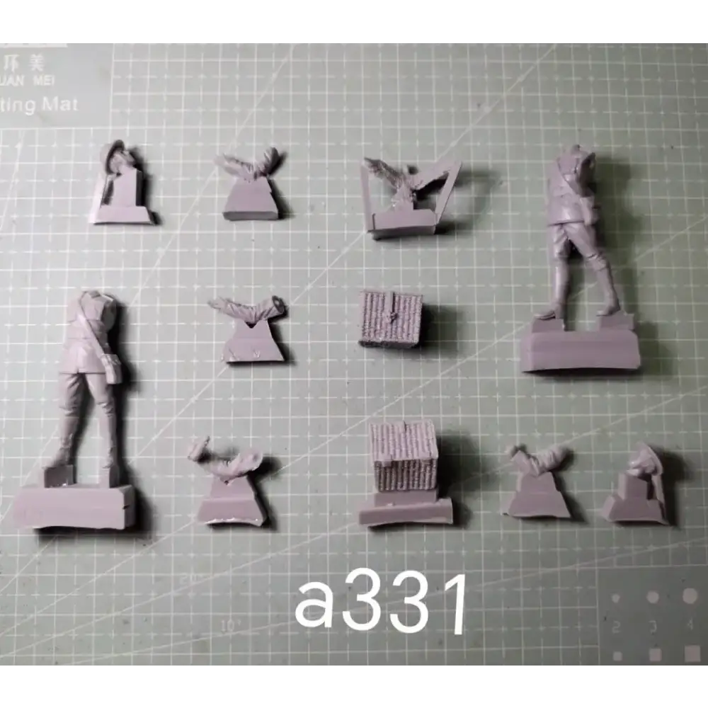 1/35 2Pcs Resin Model Kit British Soldiers Pigeon Post Ww1 Unpainted Full Figure Scale