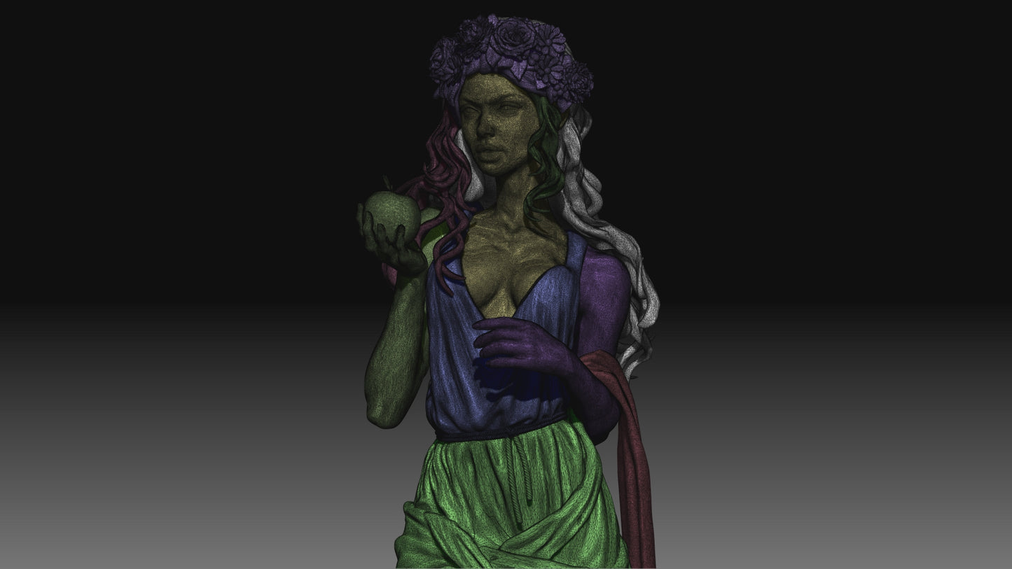 Digital STL Beautiful Girl Greek Princess Athena