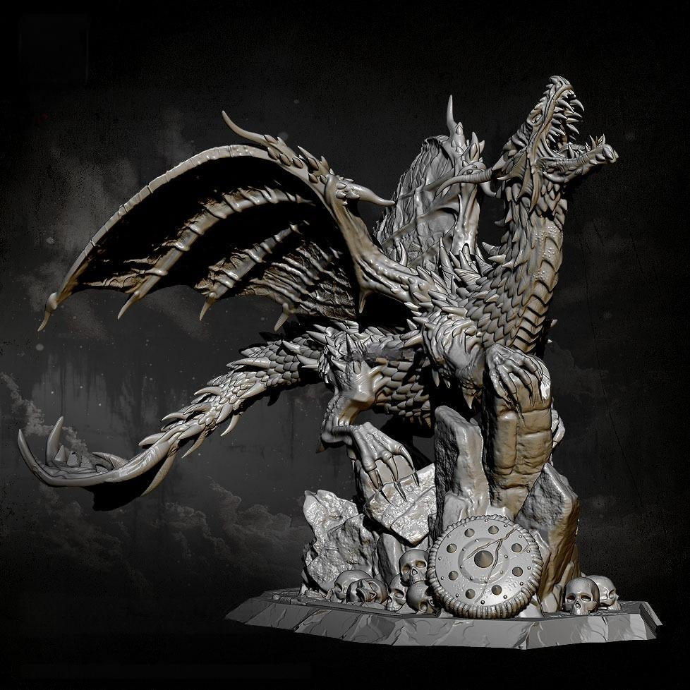 119mm Width Resin Model Kit Dragon King Fantasy TD-2223 Unpainted