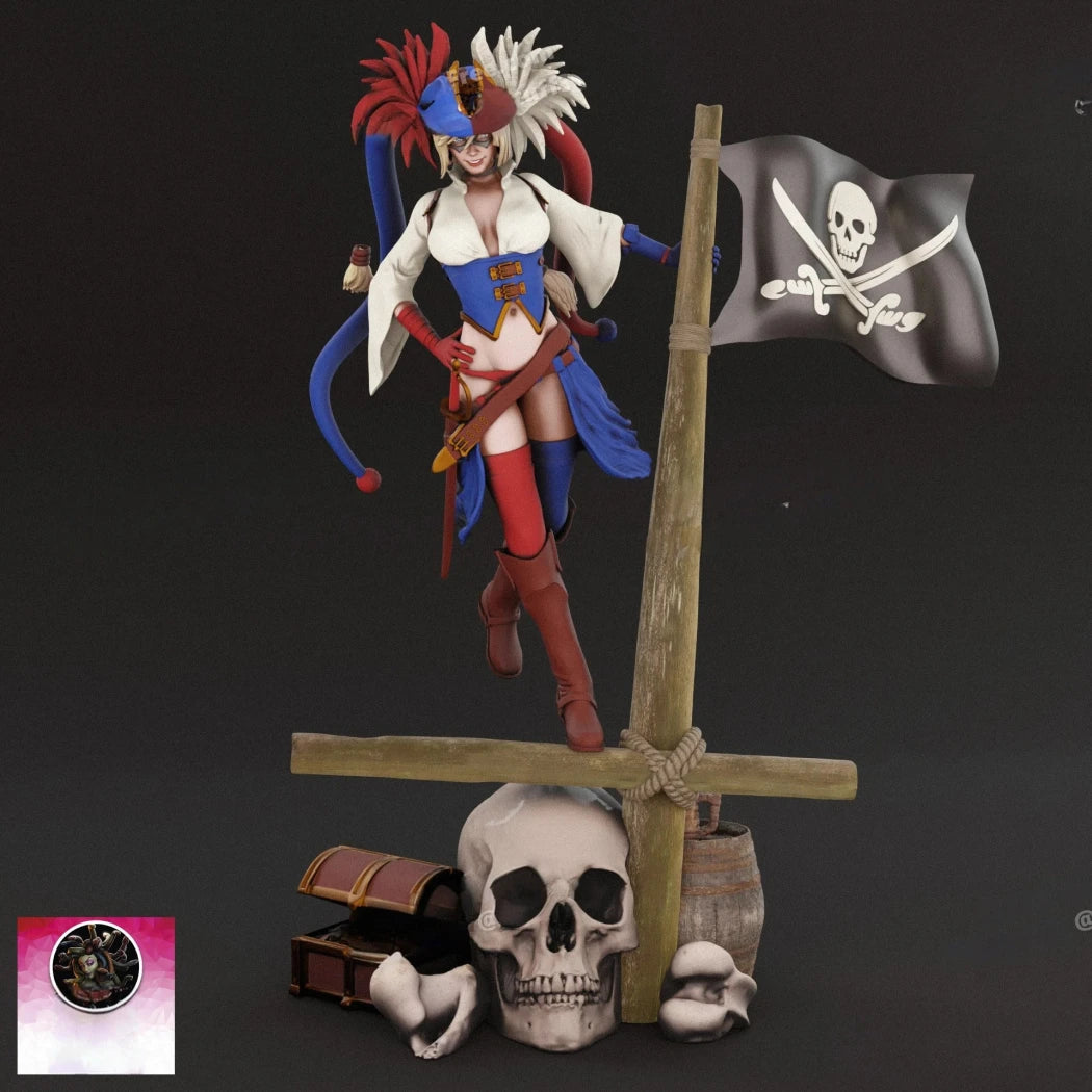 Digital STL Harley Quinn Pirate