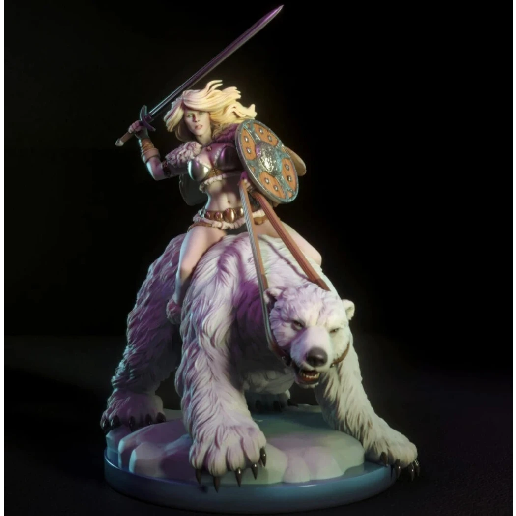 Digital STL Hilde the Barbarian