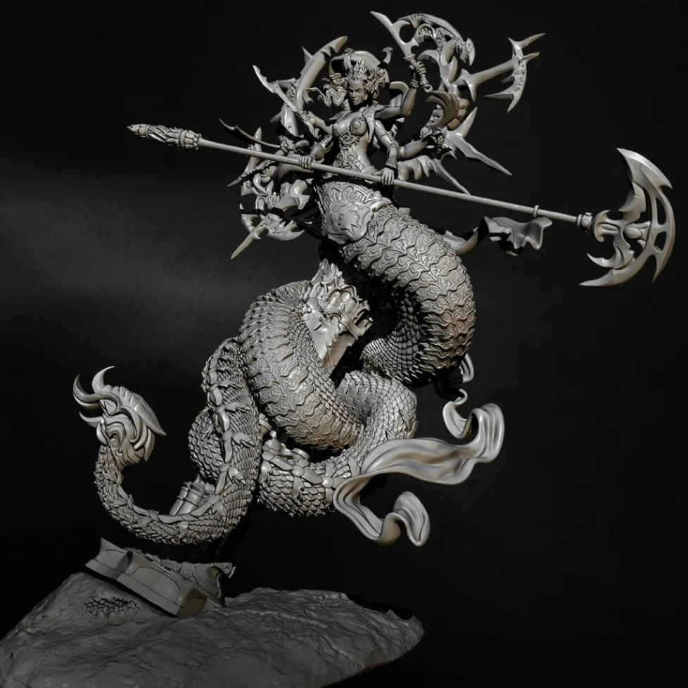 1/32 Resin Model Kit Beautiful Girl Woman Medusa Fantasy Unpainted