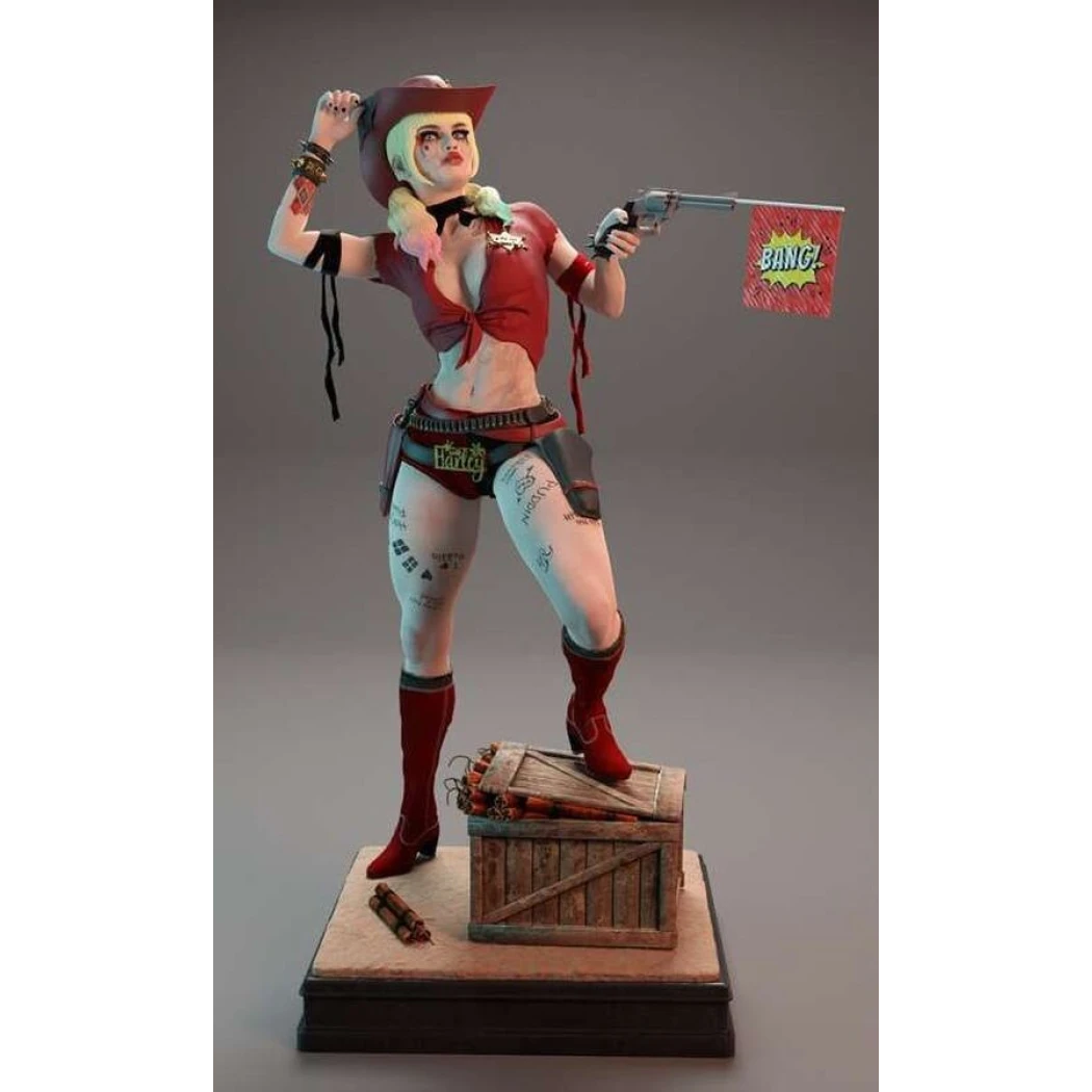Digital STL Cowgirl Harley Quinn