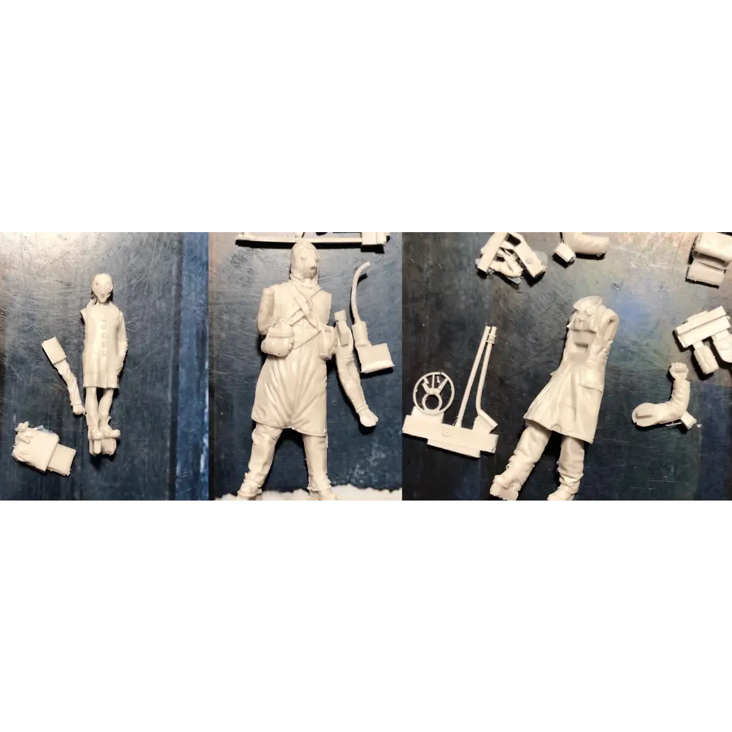1/35 3pcs Resin Model Kit Stalkers Post Apocalypse Unpainted