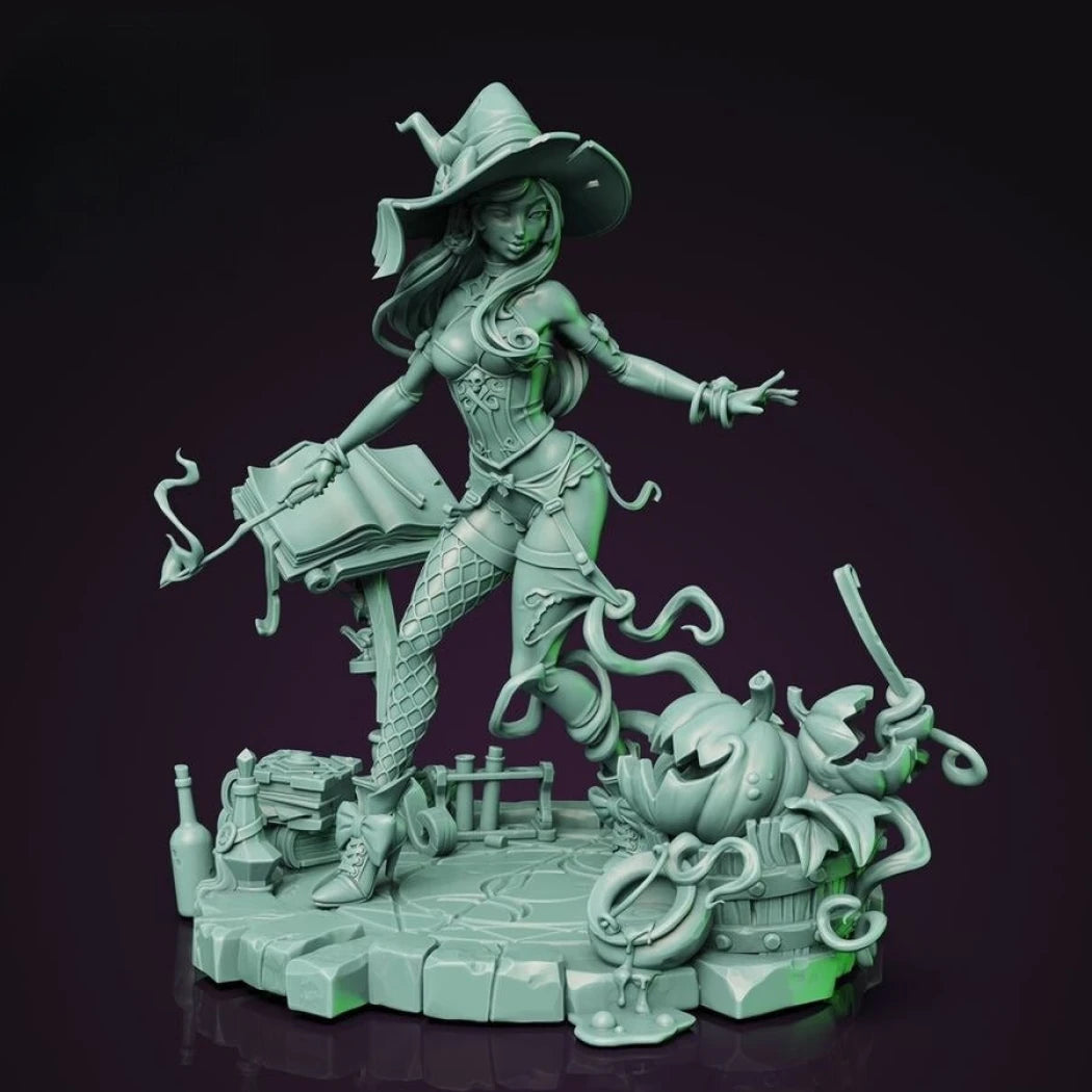 Digital STL Hazel Pin Up Witch