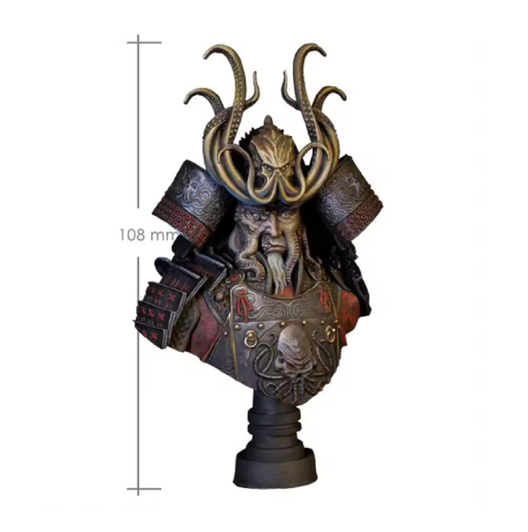 1/12 BUST Resin Model Kit Japanese Samurai Warrior Fantasy Unpainted