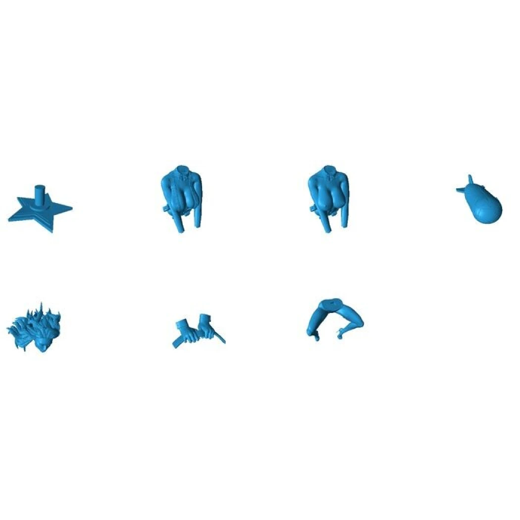 Digital STL Pin up Love Beautiful Rocket Girl