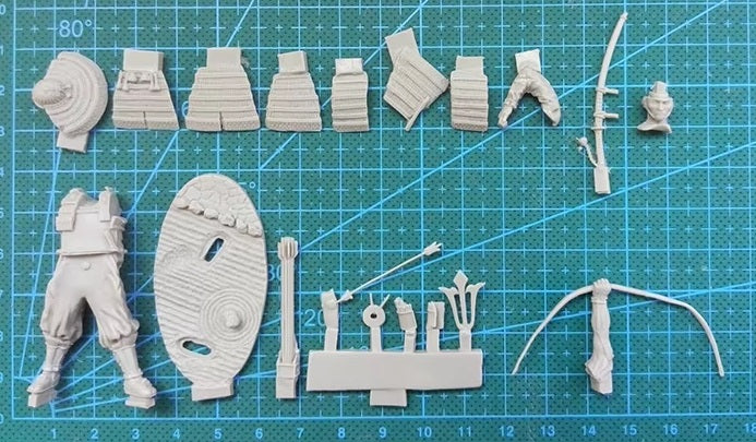 1/32 54mm Resin Model Kit Japan Warrior Samurai Archer Unpainted