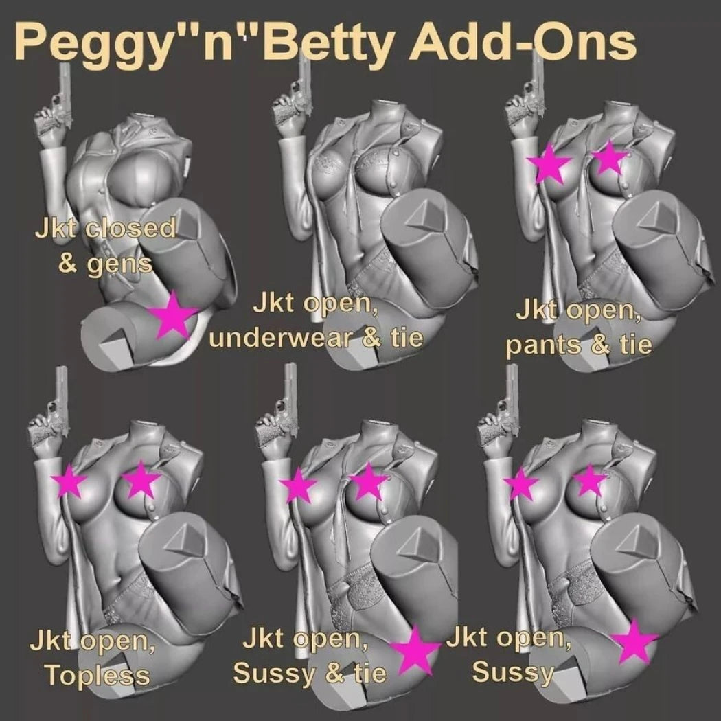 Digital STL Peggy o Betty Carter