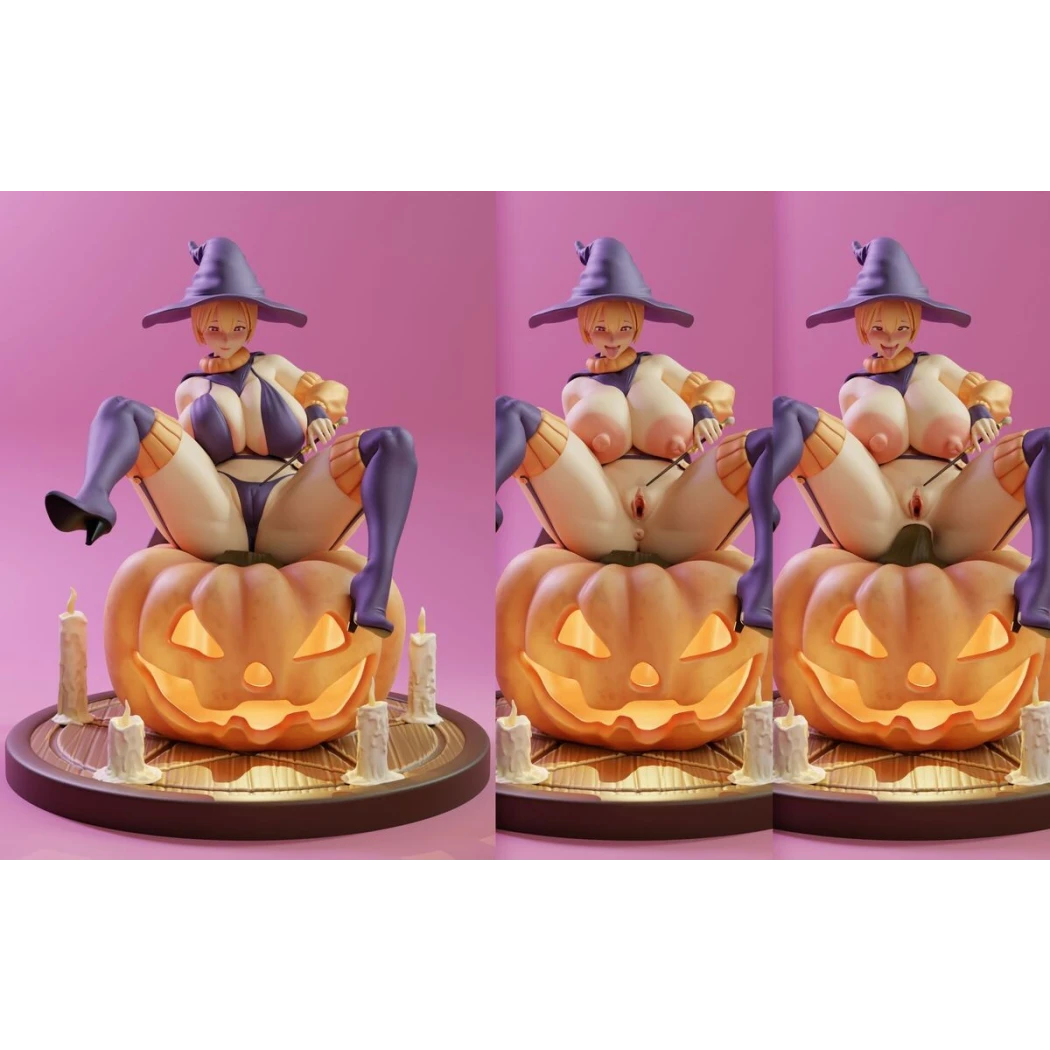 Digital STL Naughty Witch Halloween