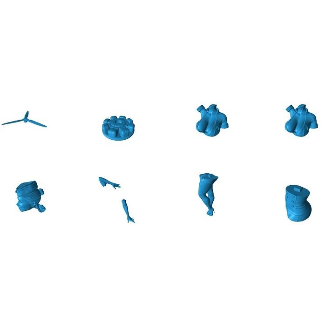 Digital STL Pin up Beautiful Pilot Girl