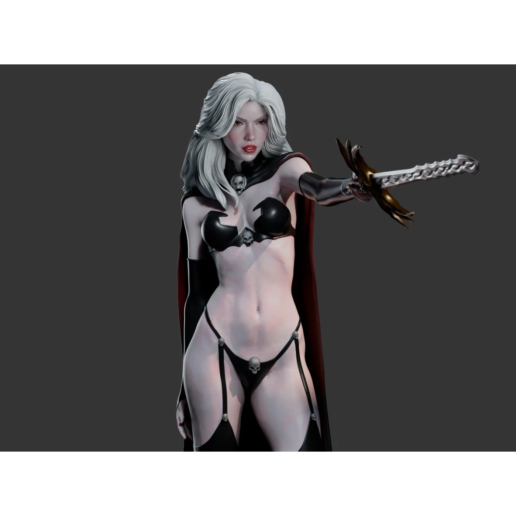 Digital STL Death Princess Beautiful Girl