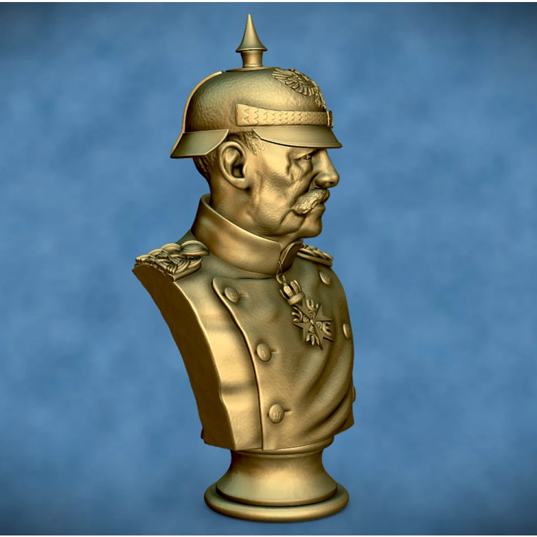 Digital STL Prussian General Bust