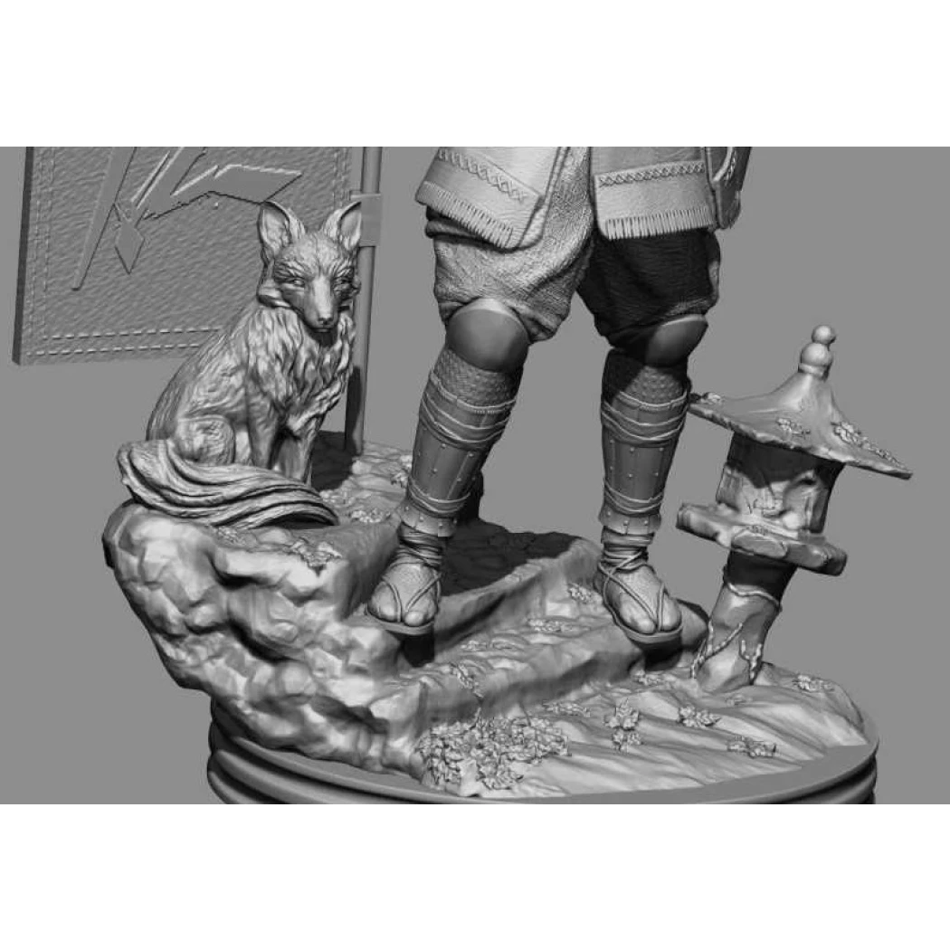 Digital STL Tsushima Japanese Samurai