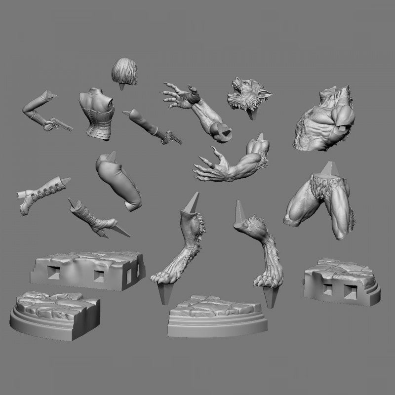 Digital STL Selene vs Werewolf Underworld