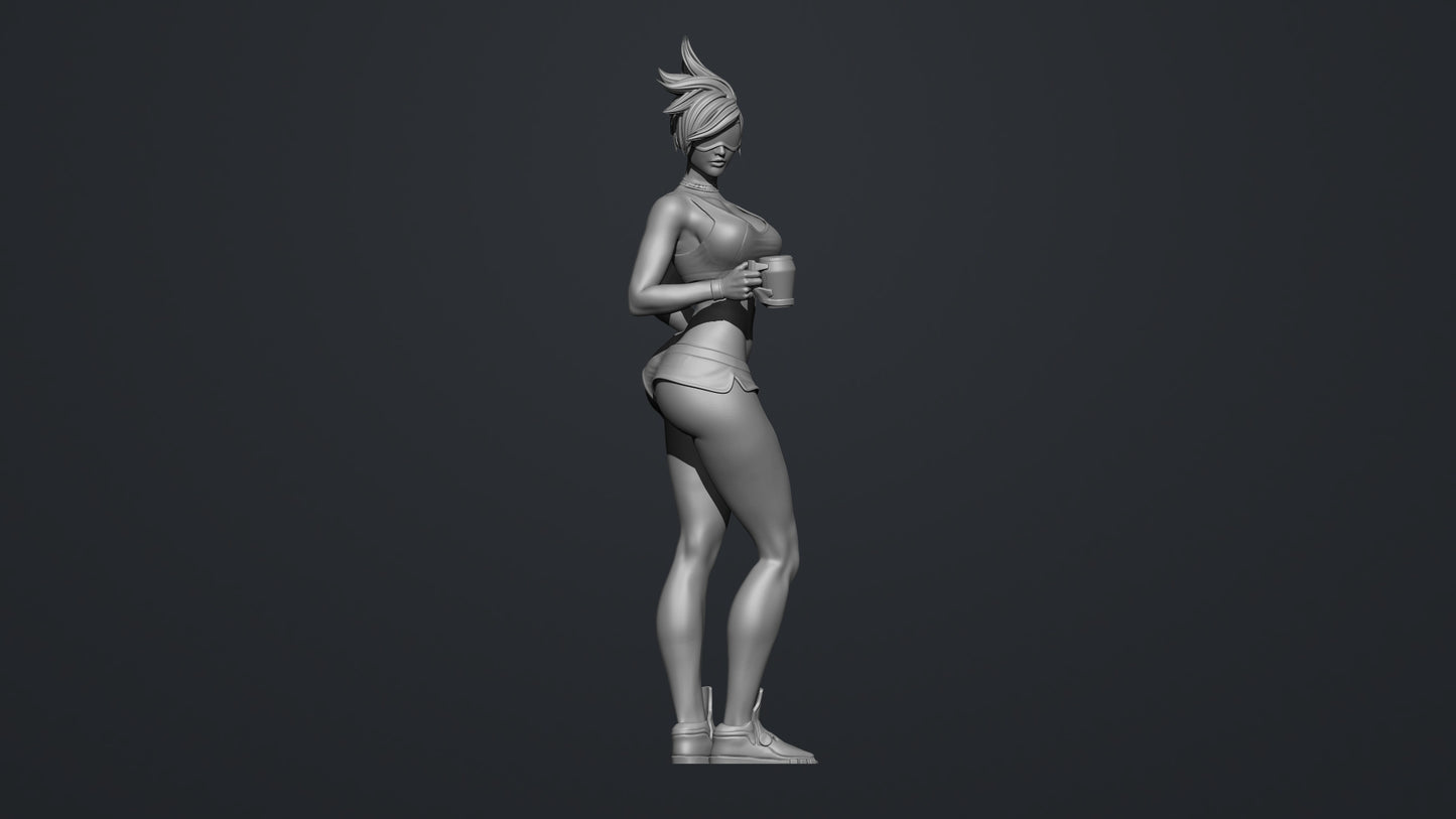 Digital STL Modern Beautiful Girl Dancer