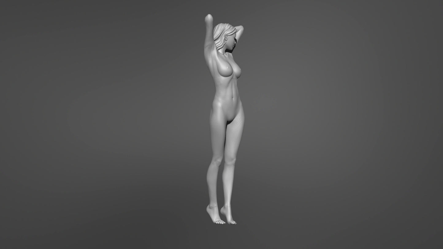 1/35 - 1/6 3D Print Model Kit Beautiful Girl Unpainted