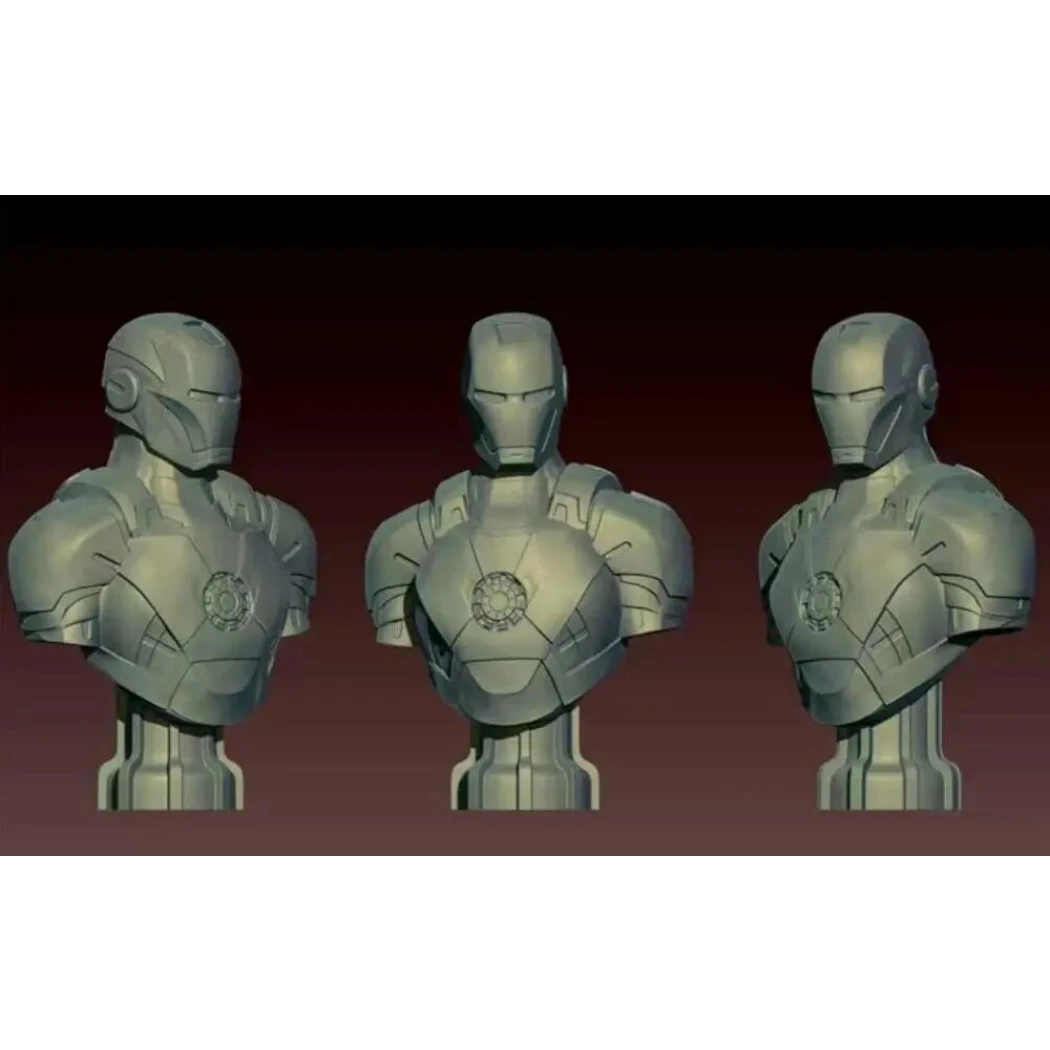 1/10 BUST 90mm Resin Superhero Model Kit Iron Man Unpainted