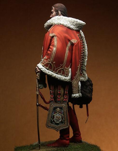 1/18 90mm Resin Model Kit Napoleonic Wars French Colonel Soldier Unpainted