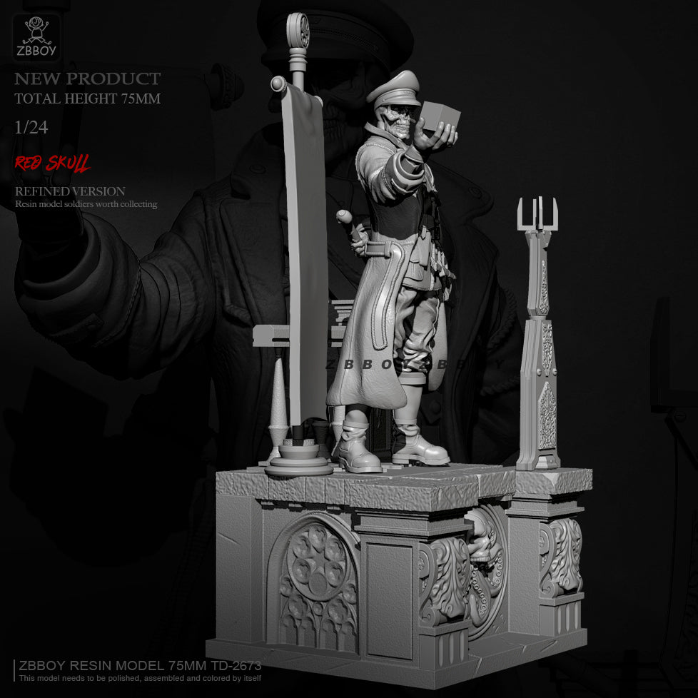 1/24 75mm Resin Model Kit Hydra Soldier Movie Miniature TD-2673 Unpainted