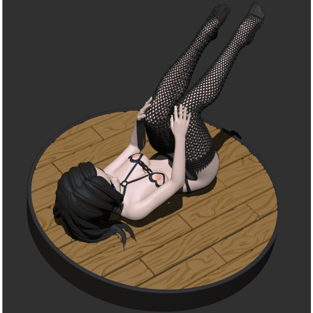 Digital STL Lady On Floor Sexy Girl