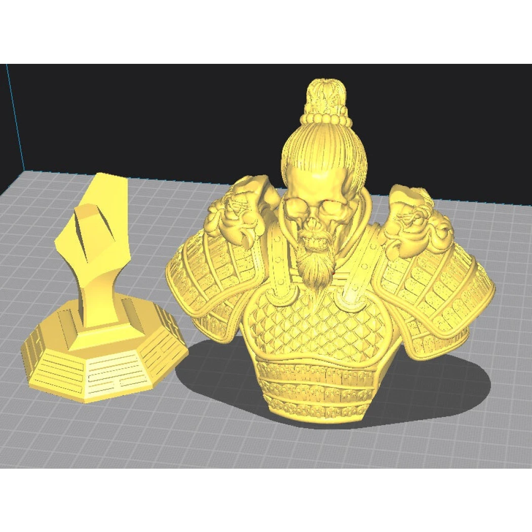 Digital STL Jian Warrior Bust