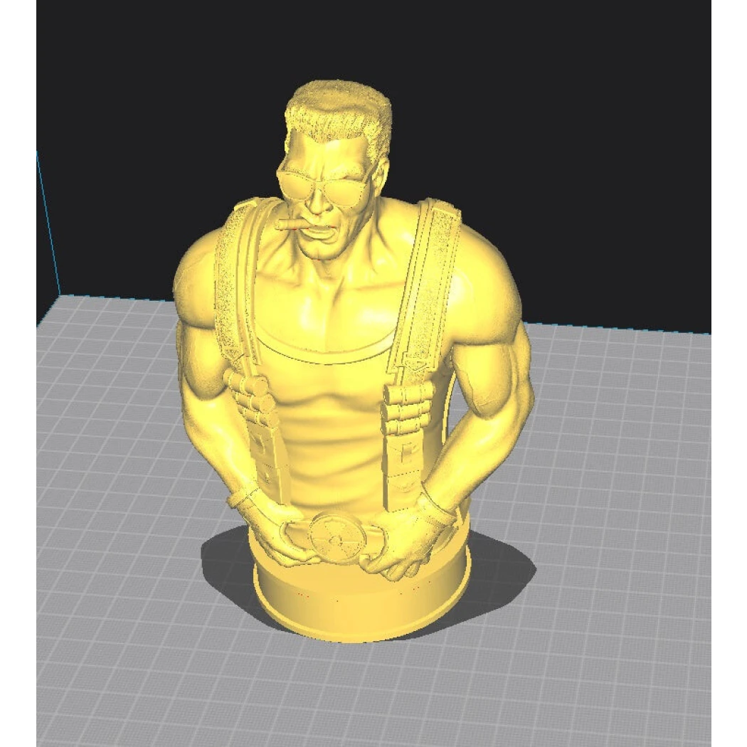 Digital STL Duke Nukem Bust