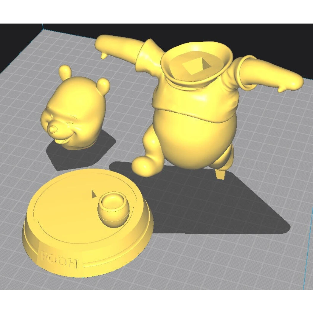 Digital STL Winnie l'ourson (Winnie the pooh)