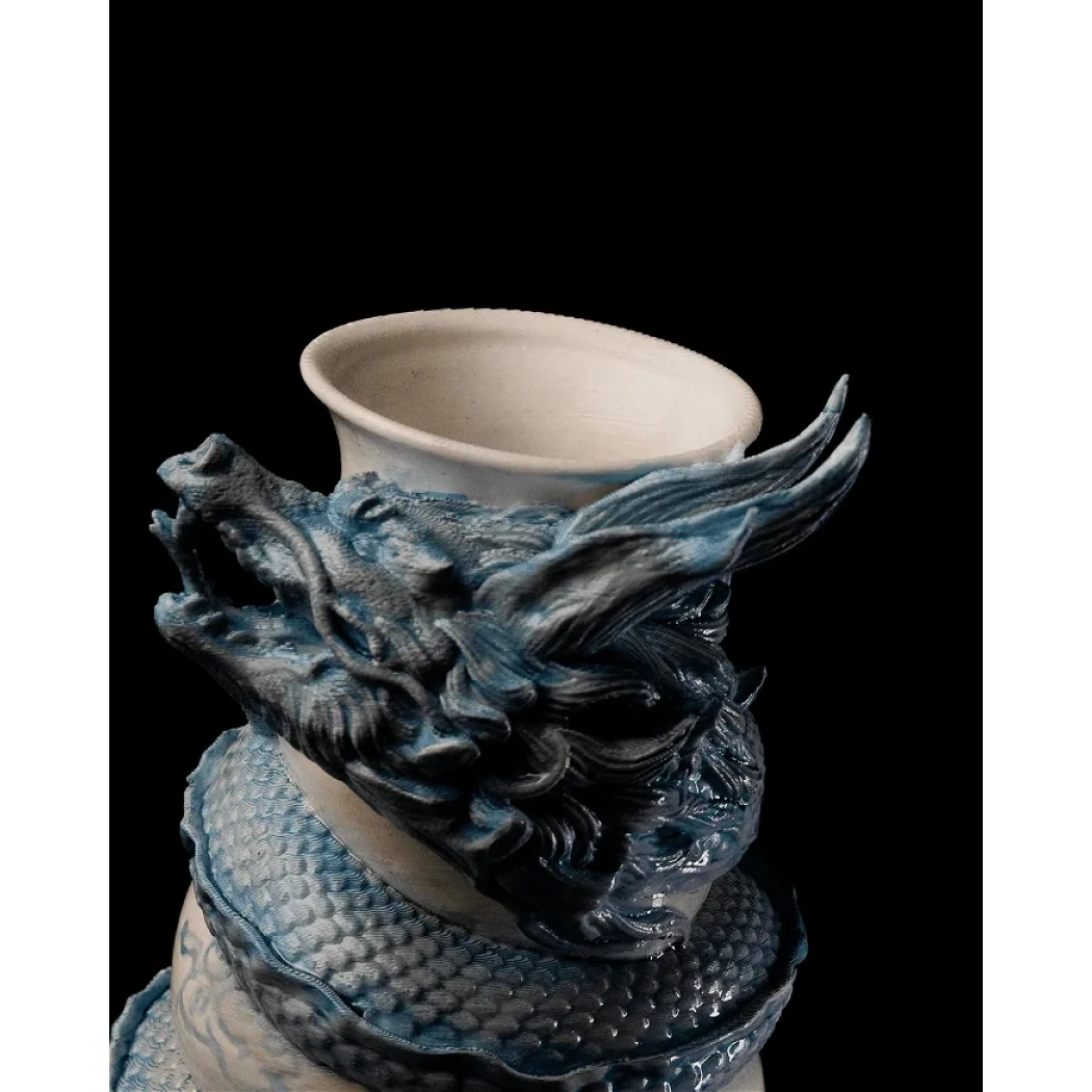 Digital STL Dragon Wrapped Vase
