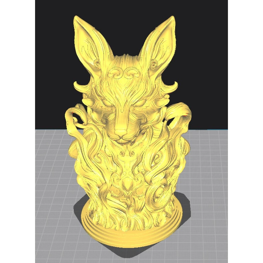 Digital STL Kitsune Fox Bust